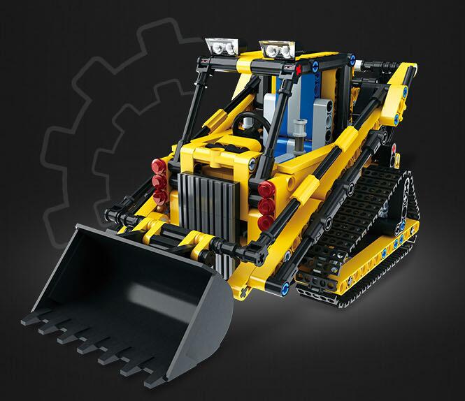 Smart Wireless Charging Remote Control Building Block Car Truck Crawler Assembling Building Blocks Children's Educational Toys