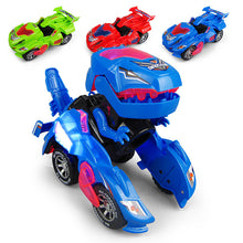 Fashion Transforming Dinosaur Toy LED Car With Light Sound for Kids Christmas Toy Gift Dinosaur Transformer Toy Car