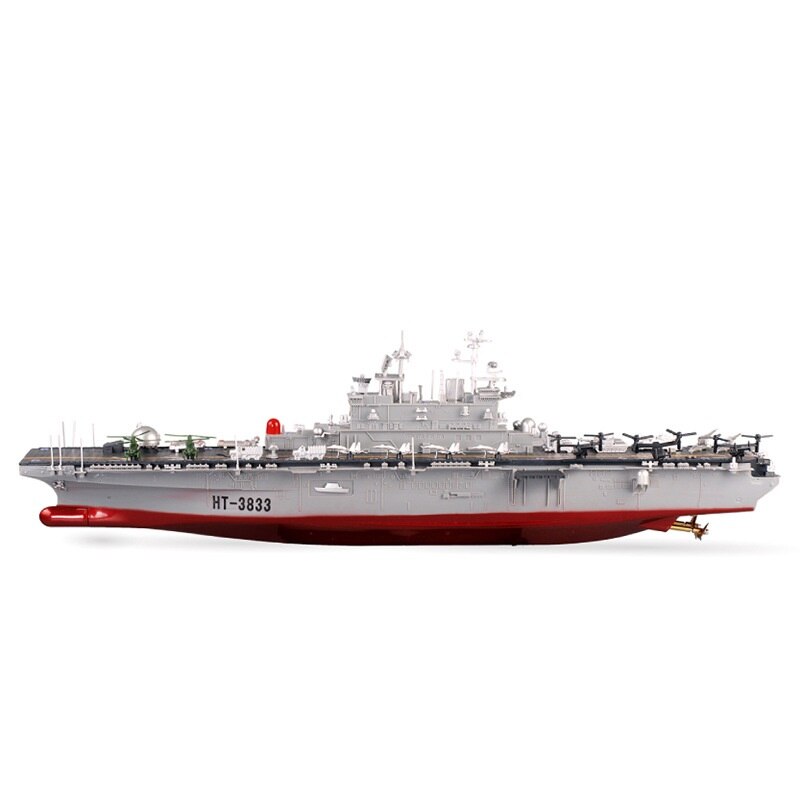 Remote control military affairs model HT-3833 super large 75cm 2.4G 4ch 1:275 RC Mothership amphibious assault ship RC boat toy