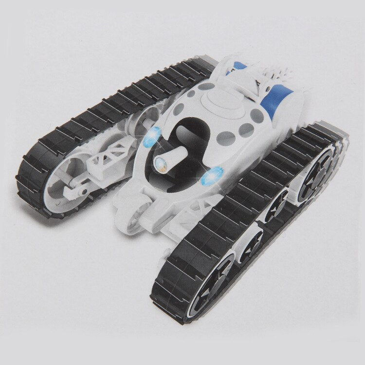 2017 NEWEST Children's toy car SPACE ROVER 666-888 360 degree roll Stunt dumpers one key RC TRANSFORM TANK CAR TOY with light