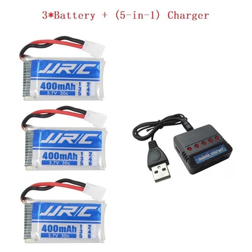Lipo Battery 3.7v 400mAh 30C for JJRC H31 / JJRC H43hw Drone Li-Battery JJRC H31 Lipo Battery + ( 5in1 ) cable charger 3/4/5pcs