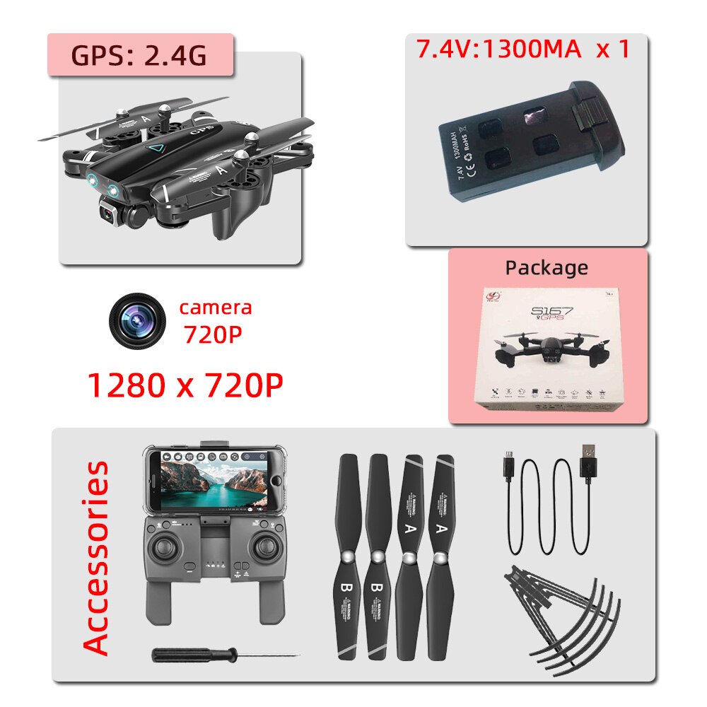 S167 GPS 4K with camera selfie dron drone profissional toys drones rc helicopter toy quadcopter juguetes quadcopter VS SG907
