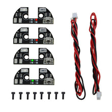 4pcs 5V LED Night Navigation Light High Power Light Rack LED Board with Cable for FPV Quadcopter F330 F450 F550 RC Drone