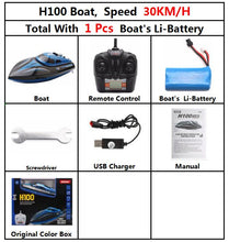 Christmas toy TKKJ H100 2.4G RC Boat 180 Degree Flip High Speed Electric RC Racing Boat for Pools Lakes and Outdoor Adventure