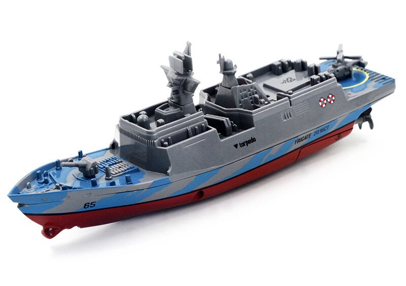 RC Boat Warship 2.4GHZ Toys Remote Control Mini Electric Carrier Children Outdoors Water Speedboat Remote Control Toys