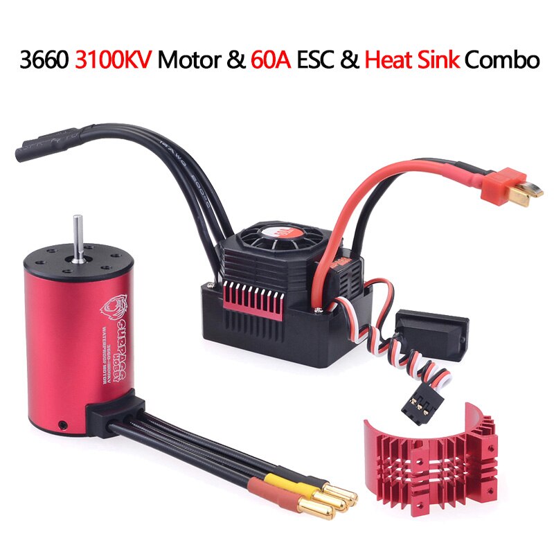 RC Car 1:10 Parts 3650 3660 F540 3000KV 3500KV 3100KV 3600KV 5200KV 3930KV 4500KV 4370KV 4200KV Brushless Motor 45A 60A ESC