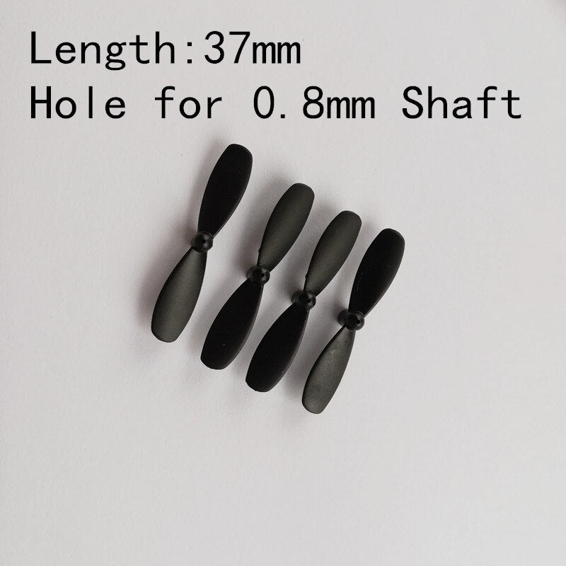 Free Shipping 4PCS 3.7cm 4cm 4.2cm 0.8mm Hole Propellers for H49 SOL Mini RC Drone Spare Parts Blade Props h49wh Accessories