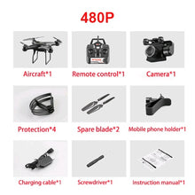 RC Helicopter Foldable Drone WIFI FPV With ESC Camera 4K HD 1080P RC Drone Four-Axis Aerial Remote Control Quadcopter Aircraft