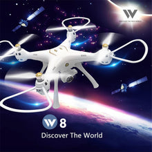 Attop W8 4G Wifi GPS 720P/1080P FPV Camera Real-time Transmission RC Drone Quadcopter With Headless Mode Altitude Hold