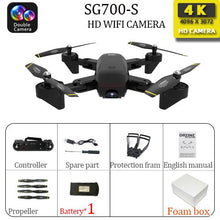 дрон 4K SG700 S mini Drone dron helicopter Remote Control 4CH WiFi Optical Flow Dual Camera Quadcopter Drones