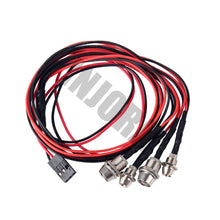 INJORA 4/8 LED Lights Red White Color for 1:10 RC Car Traxxas Tamiya HSP HPI RC Rock Crawler Axial SCX10 D90