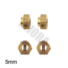 INJORA 5/8.5/10MM Heavier Brass 12MM Wheel Hex Extended Adapter for RC Crawler Traxxas TRX4 TRX-4