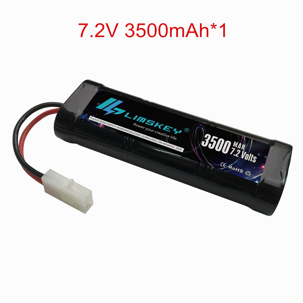 7.2V 5000mAh Ni-MH SC battery and 7.2v charger for RC toys tank car Airplane Helicopter With Tamiya Connectors 7.2 v battery