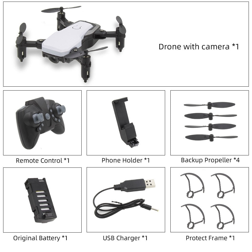 Lanbird Mini RC Drone with Camera FPV Wifi Remote Control Quadcopter Mini Toy kids Drones for Beginner Helicopter vs E61 S9W