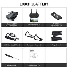 Eachine E520 WIFI FPV With 4K/1080P HD Wide Angle Camera High Hold Mode Foldable RC Drone Quadcopter RTF RC Dron