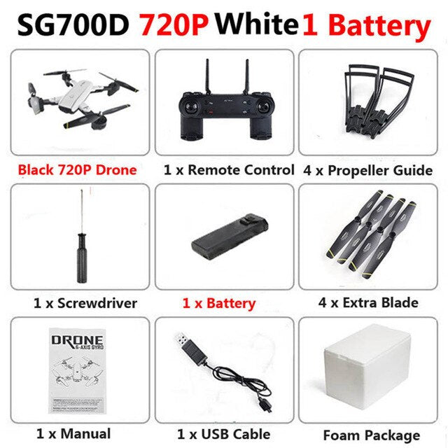 SG700D quadcopter dron drones with camera hd mini drone rc helicopter 4k toys profissional drohne com camera quadrocopter racing