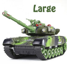 Children Day Gift Fighting Battle Tanks 2.4G 10 Channel RC Infrared Shooting Tank Electric Toy Army Vehicle Big War Tank Present