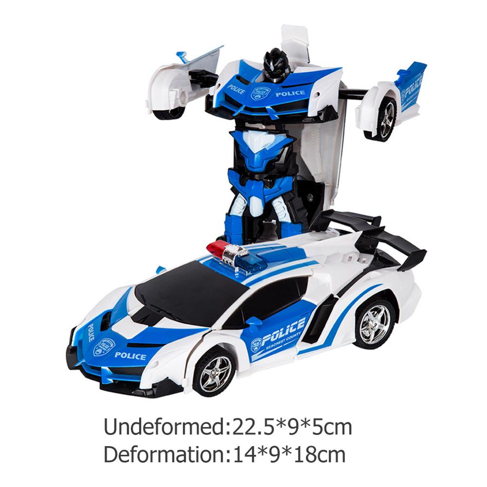 2.4G RC Electric Remote Control Robot Car Plastics and Electronic Components Transformation Battery Kids Gifts Toy