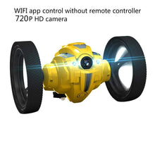 WiFi RC Prank Stunt i Toy High Speed Video Remote Control Jumping Car LED Headlight Smart Bounce Racer Christmas Gift Camera