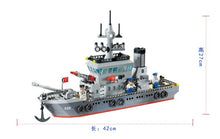Enlighten Building Block Military Battle Sea Force Serpent Escort Carrier 3 Figures 642pcs Educational Bricks Toy Boy Gift