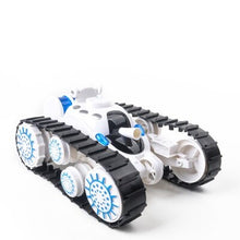 360° Rotation Double Sided Track Stunt Deformation Remote Control Tank Wired remote control LED Lighting and Music