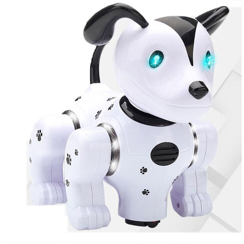 Electric Universal Intelligent Robot Dog Infrared Remote Control Music Light Voice Pet Touch Dazzle Dance Educational Toys