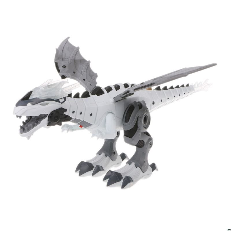 Interactive Dinosaur Dancing Walking Spray Mist Breathing Toy Child Gifts Robot Model DIY Toys