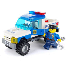 9306 Legoinglys Police Truck Blocks Toys for Children Model Building Kits Small Particles Assembled Truck Blocks Christmas Toys