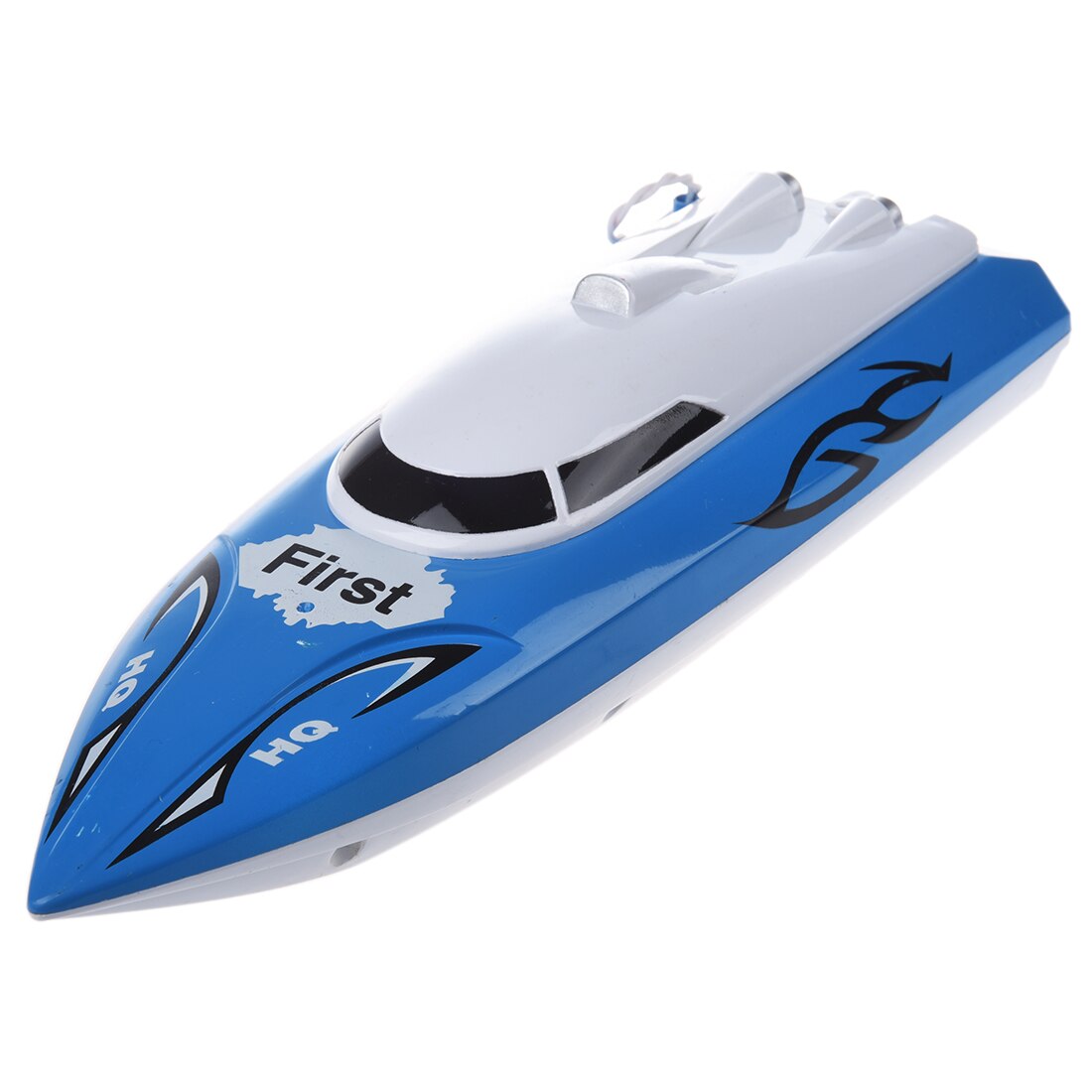 10 inch Mini RC Boat Radio Remote Control RTR Electric Dual Motor Toy Colour:Blue Red