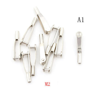 10Pcs Durable M2 / M3 Metal Clevis Chuck RC Control Horn Steel clevis Chuck for RC Place Air Plane RC Car High Quality