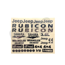 3D Metal Stereoscopic Sticker Badge For 1/10 Rc Crawler Car Axial Scx10 90046 90047 Wrangler Cherokee