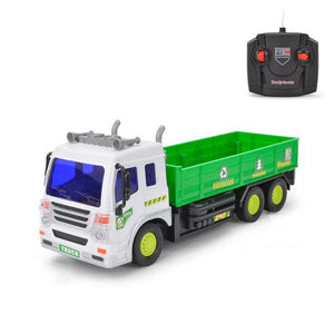 1:16 Large Garbage Truck Toys Kids Clean Car Boys Sanitation Trash Trucks Big Vehicle Alloy Car Model Children Christmas Gift