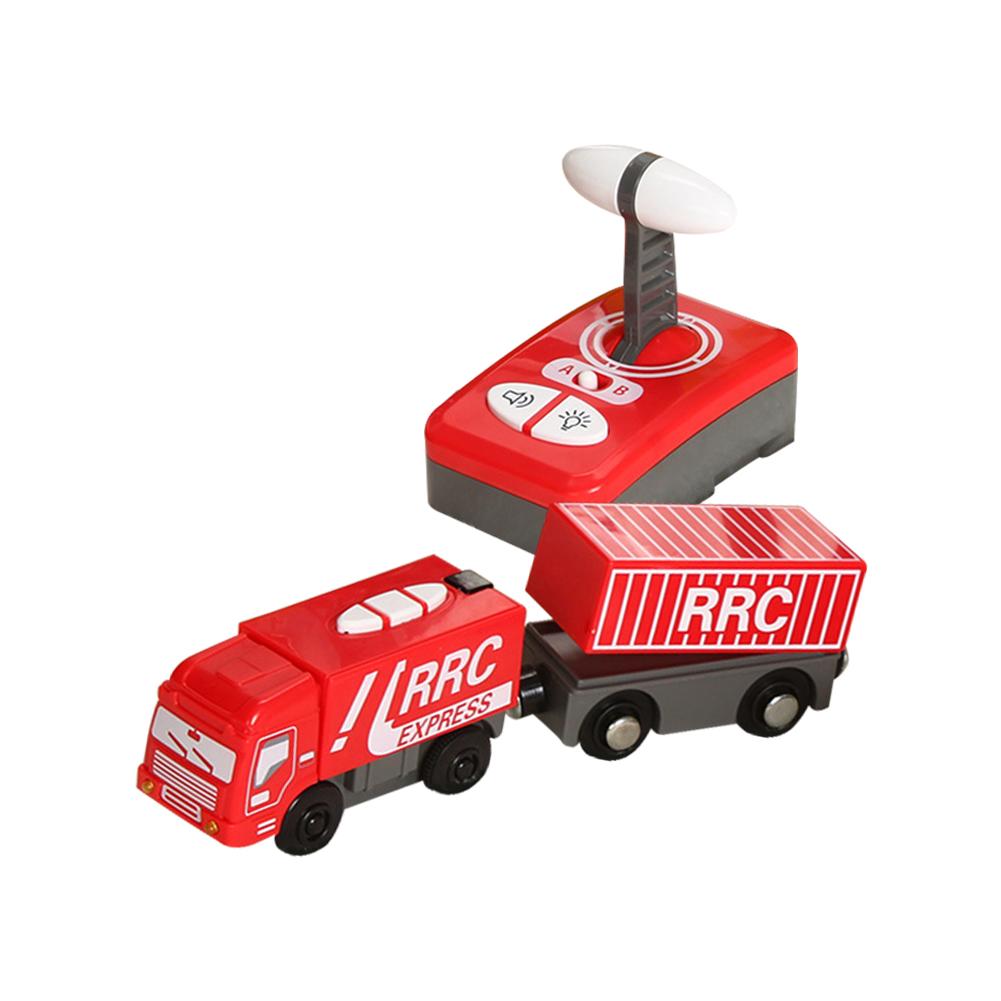 Children RC Train Toy Electric Magnetic Train Toy Locomotive Plaything For Wood Rail Way Train Model Mini Train Toys