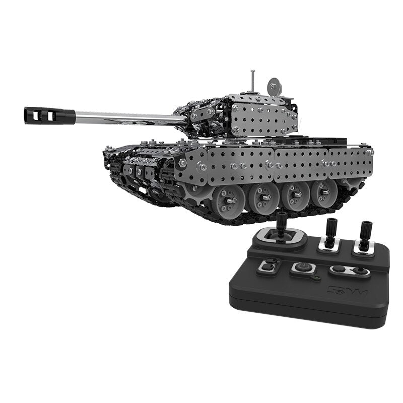 New Arrival Stainless Steel Assembly Remote Control Tank Kit RC Military Tank Set Bricks Compatible With Model Building Blocks