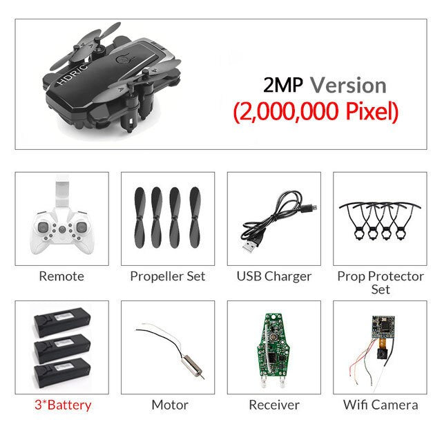 D2 LF606 D9 Foldable Mini Drone With RC Quadrocopter With Camera HD Quad-Counter With High Hold RC Helicopter Kid's Toys