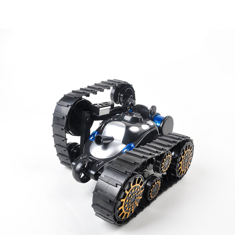 RC Tank with LED Lamp for Children's Remote Control Tank Vehicle - 360 Degree Flip Style Transform Vehicle Boy Toy Model Gift