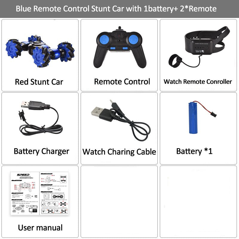 LH-C019S Remote Control Stunt Car Gesture Sensor Control RC Car Off-Road Vehicle Double Side Driving Stunt Car for Kids
