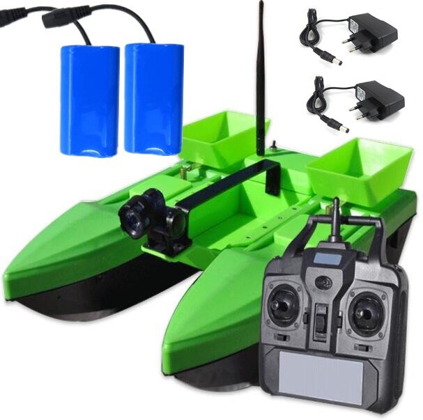 2018 New Large Intelligent automatic Remote Control Dipping boat 500M 2KG 4 level wind resistance Feeding hook RC Bait ship Boat