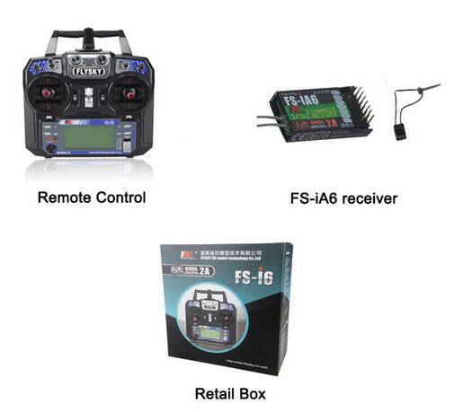 FlySky FS-i6 2.4G 6CH AFHDS RC Transmitter With FS-iA6 FS-iA6B Receiver for Airplane Heli UAV Multicopter Drone
