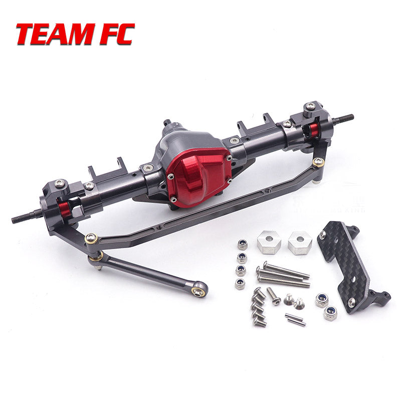 1Set 1/10 Rc Car Complete Alloy CNC Metal Front And Rear Axle With Arm CNC Machined For 1:10 Rc Crawler AXIAL SCX10 RC4WD S242