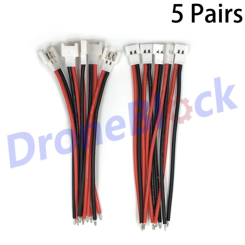 10 Pcs 1S Lipo Battery Balance Charger Switch Wiring Cable XH 2.0mm Pitch Plug Male Female For indoor drone syma X5C hubsan x4