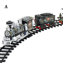 Remote Control Conveyance Car Electric Steam Smoke RC Track Train Simulation Model Rechargeable Set Model Kids Toy