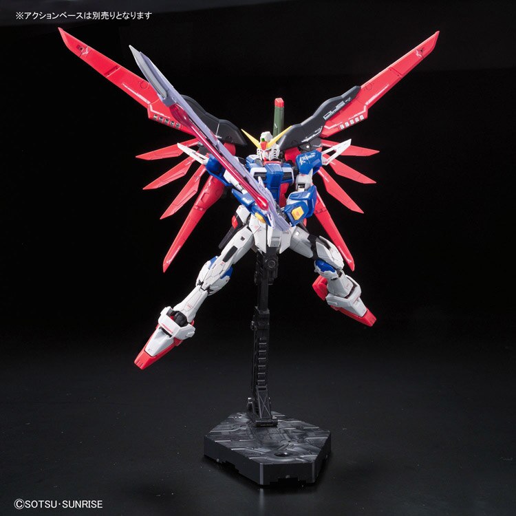 Original Gundam RG 1/144 Model DESTINY GUNDAM Mobile Suit Kids Toys With Holder