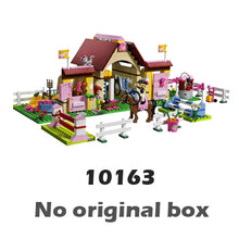 400pcs Friends Heartlake City Stables Mia Farm Horse 10163 Model Building Blocks Assemble Children Toys Compatible With LegoING