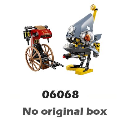 241pcs Ninja Piranha Attack Mech Rickshaw Shark Army Thug 10797 Model Building Blocks Assemble Bricks Compatible With Lago