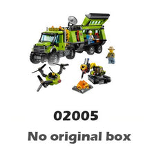 889pcs City Volcano Exploration Mobile Base Mountain Geological Survey 02005 Figure Building Blocks Toys Compatible With LegoING