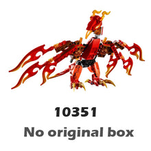 172pcs Flinxs Ultimate Phoenix Fire Elements Figure 10351 Toys For Children assembling Building Blocks Sets Compatible with Lego