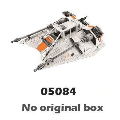 1457pcs Space Wars Snow Speeder Battle Ship Games Pilot Rebel 05084 Model Building Blocks Boys Bricks Compatible With LegoING