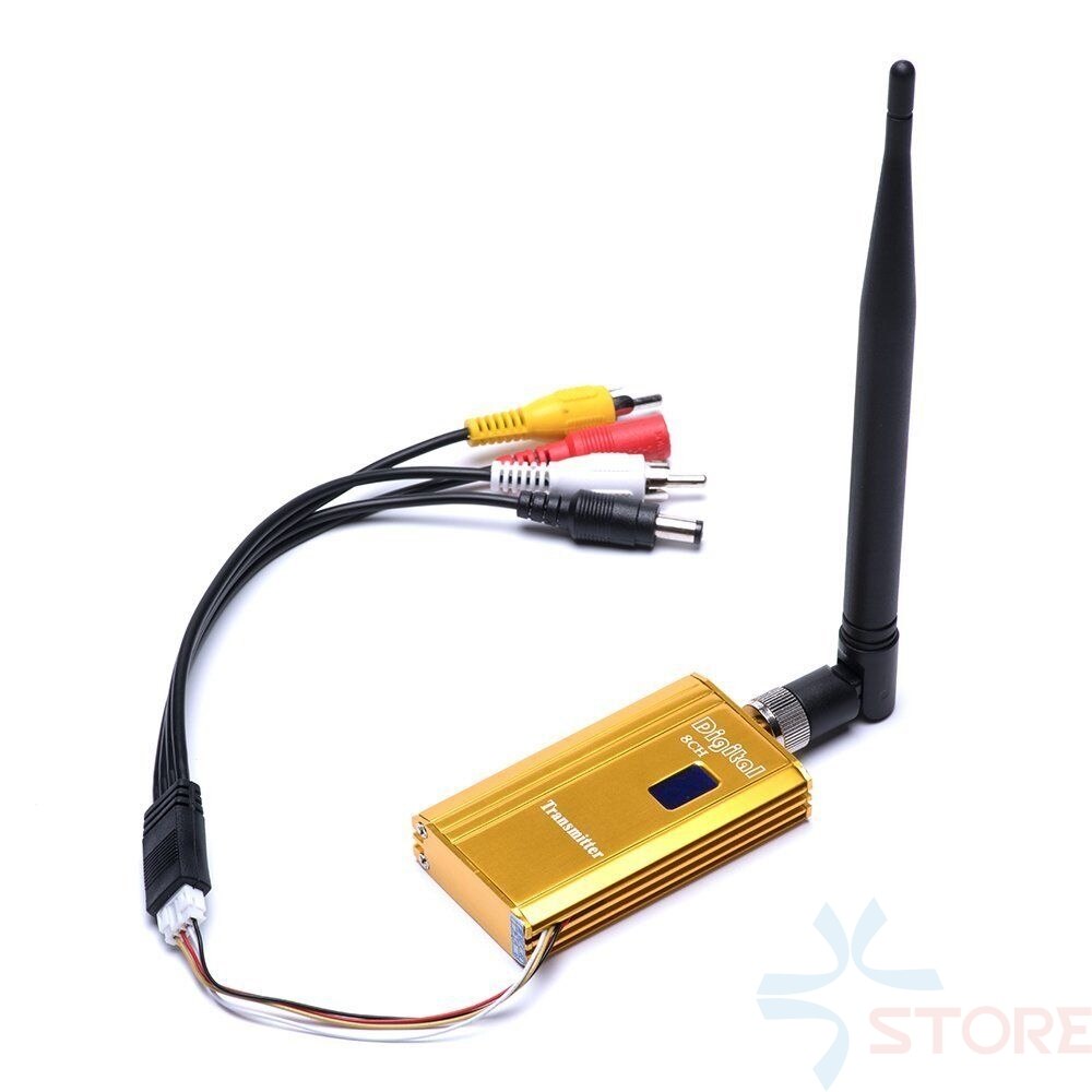 FPV 1.2Ghz 1.2G 8CH 1500mw Wireless AV Sender TV Audio Video Transmitter Receiver For QAV250 250 FPV Quadcopter