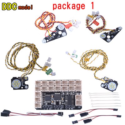 LED Front Rear lights + IC Lamp Group Headlight Kit For RC Crawler Trx4 RC Car Parts DIY Replacement Repair Accessories